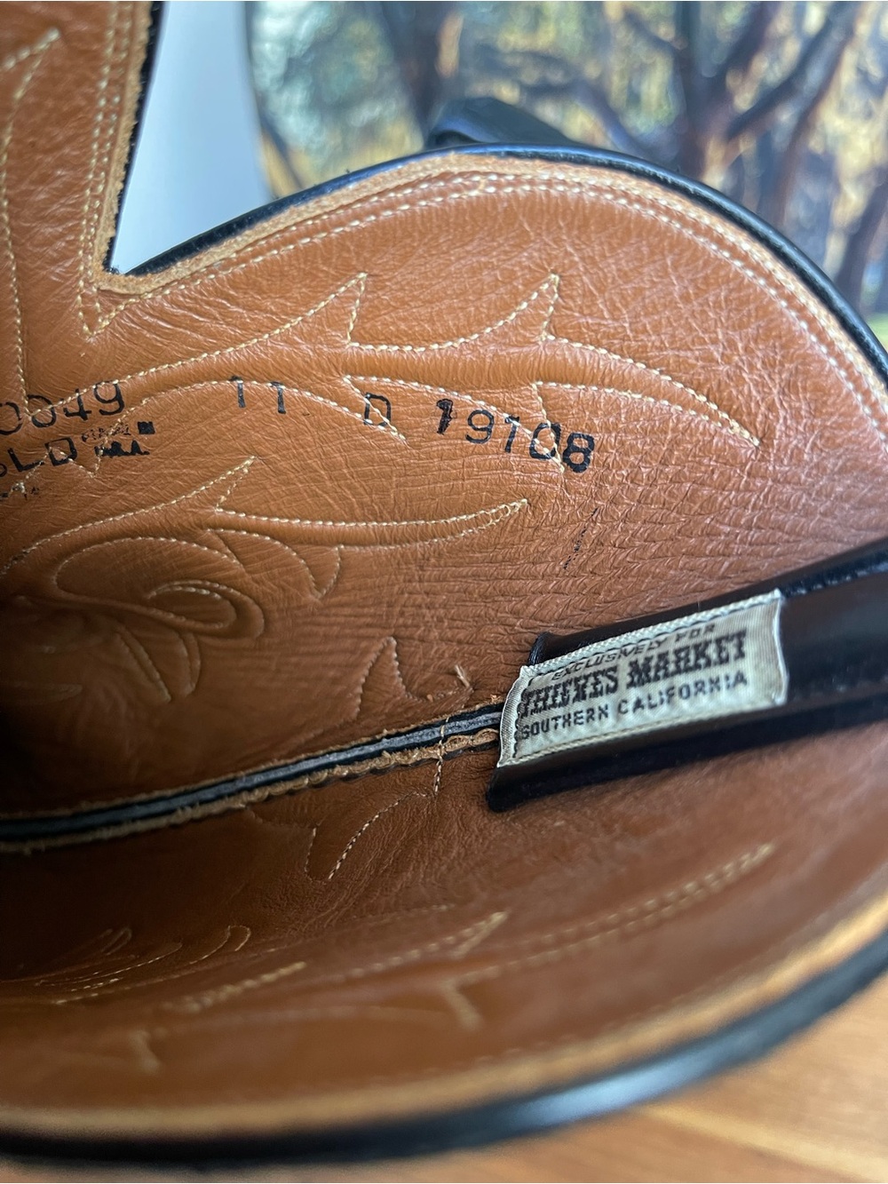 Lucchese boots exclusive for thieves market Leather Cowboy Boots 11 - Picture 10 of 13